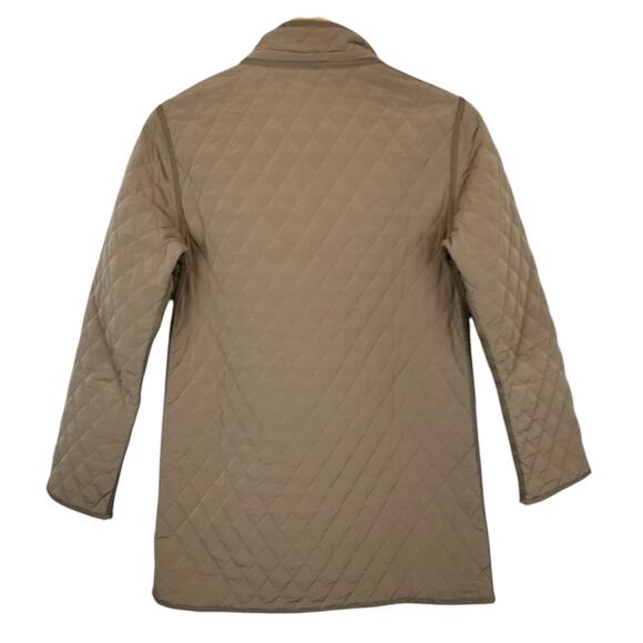 Garnet Hill Quilted Tan Jacket - Picture 2 of 9